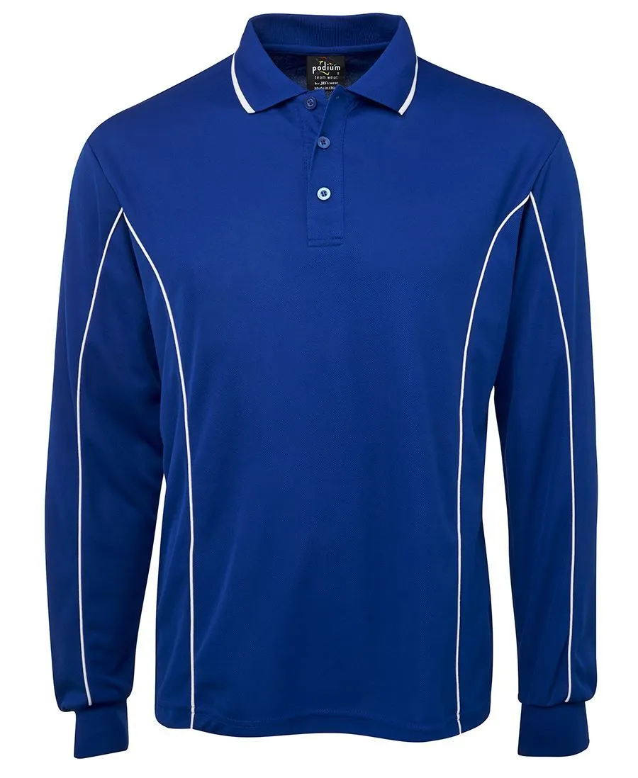 JBs Wear 7PIPL Long Sleeve Piping Polo