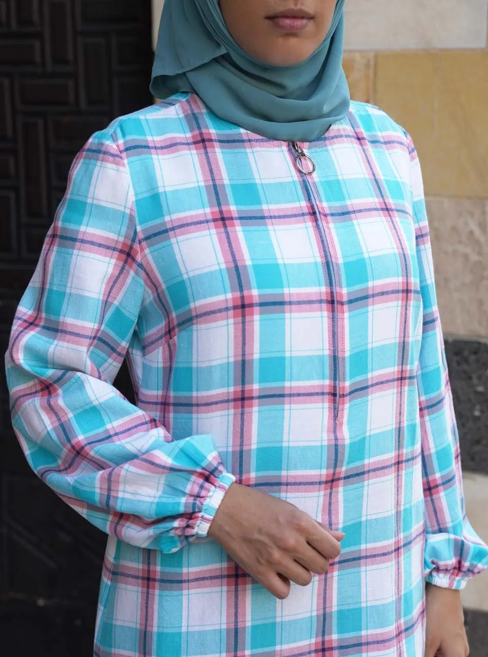 Kiah Plaid Top
