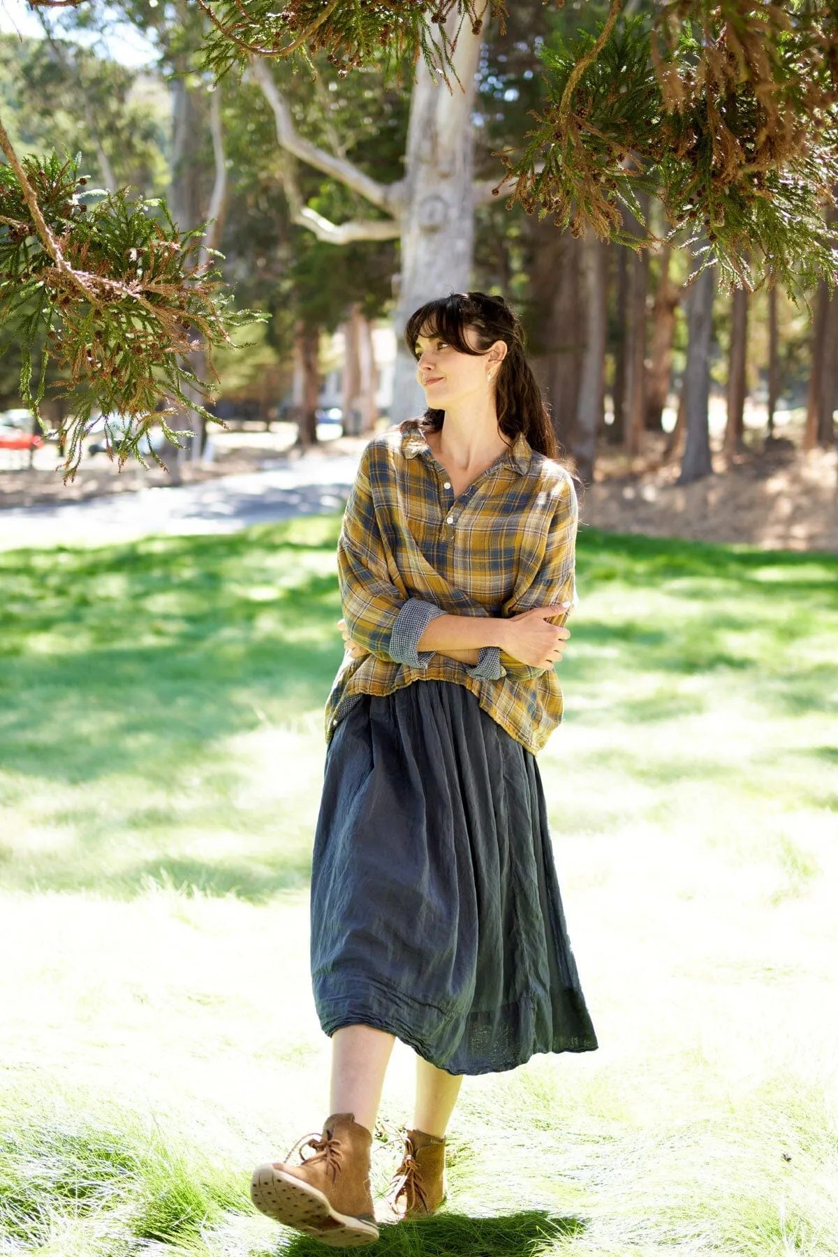 Lissa - Double Cotton Gauze Plaid