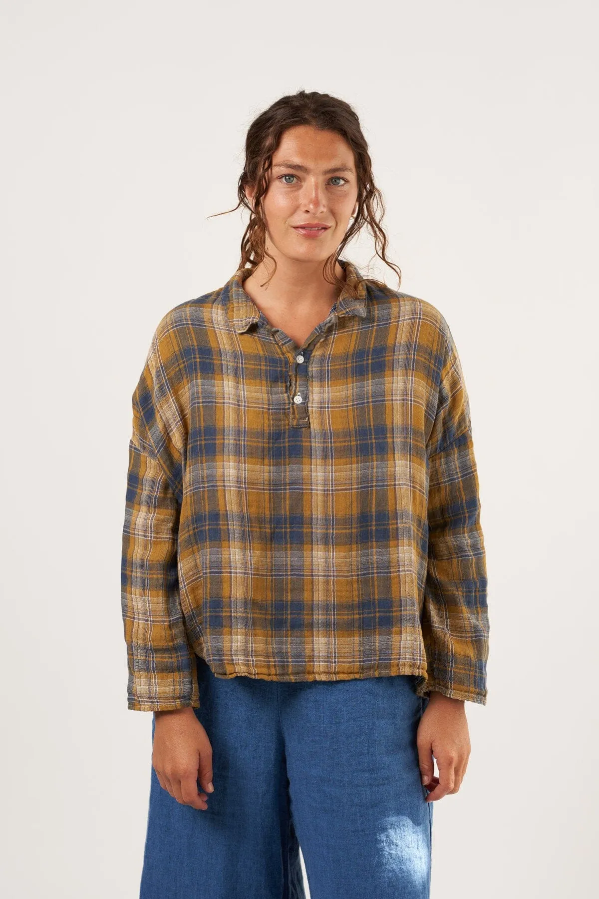 Lissa - Double Cotton Gauze Plaid
