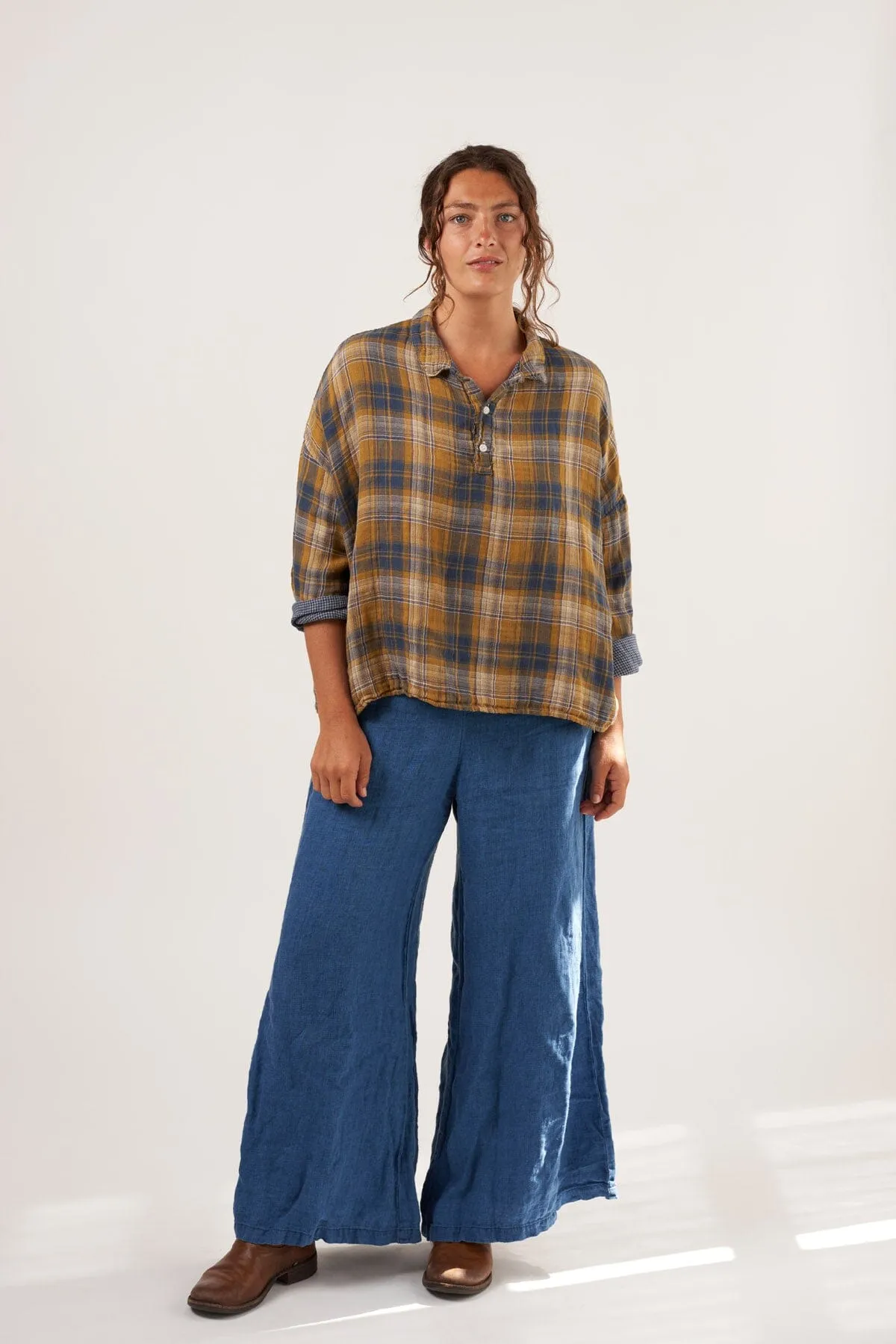 Lissa - Double Cotton Gauze Plaid