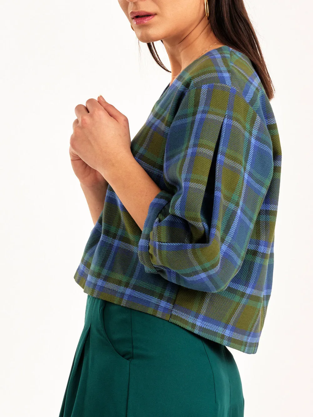 Love Top in Forest Plaid