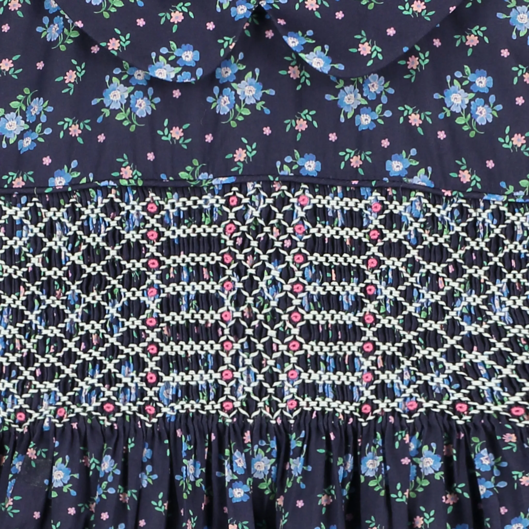 Made with Liberty fabric: Girls Dress - Estella/white collar edition