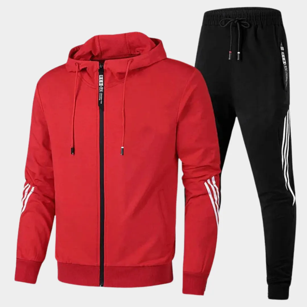 Men's Tracksuit  Two-Piece Set  Hooded Sweatshirt & Joggers  Slim Fit  Breathable & Comfortable  Multiple Colours
