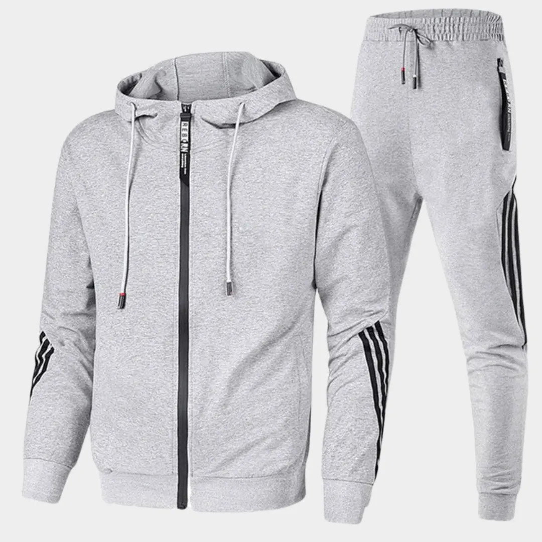 Men's Tracksuit  Two-Piece Set  Hooded Sweatshirt & Joggers  Slim Fit  Breathable & Comfortable  Multiple Colours