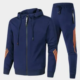 Men's Tracksuit  Two-Piece Set  Hooded Sweatshirt & Joggers  Slim Fit  Breathable & Comfortable  Multiple Colours