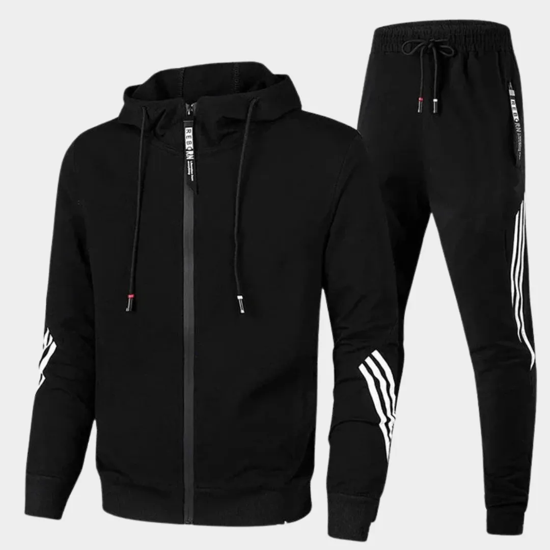 Men's Tracksuit  Two-Piece Set  Hooded Sweatshirt & Joggers  Slim Fit  Breathable & Comfortable  Multiple Colours