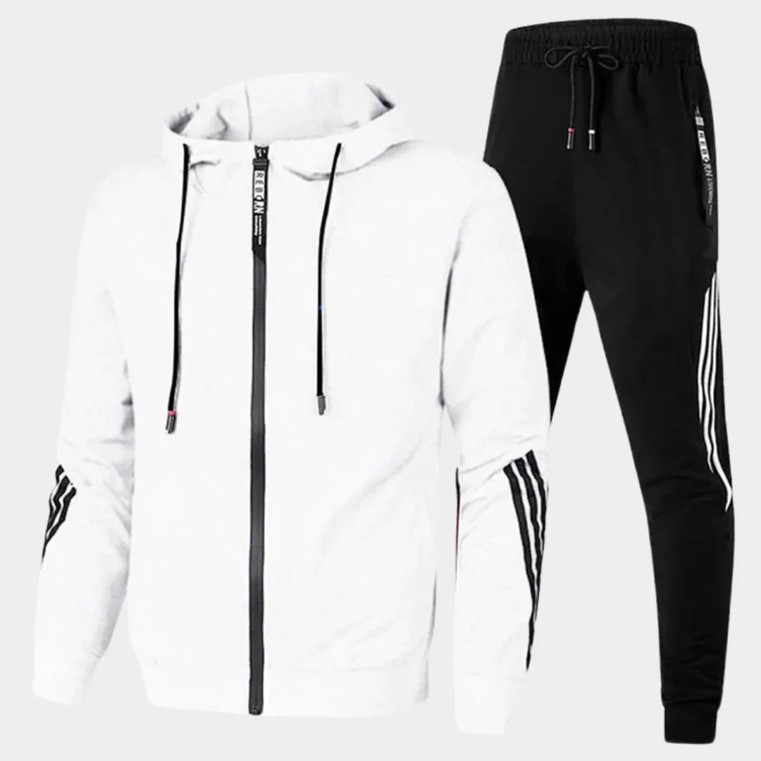 Men's Tracksuit  Two-Piece Set  Hooded Sweatshirt & Joggers  Slim Fit  Breathable & Comfortable  Multiple Colours