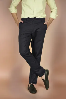 Midnight Blue Linen Trousers
