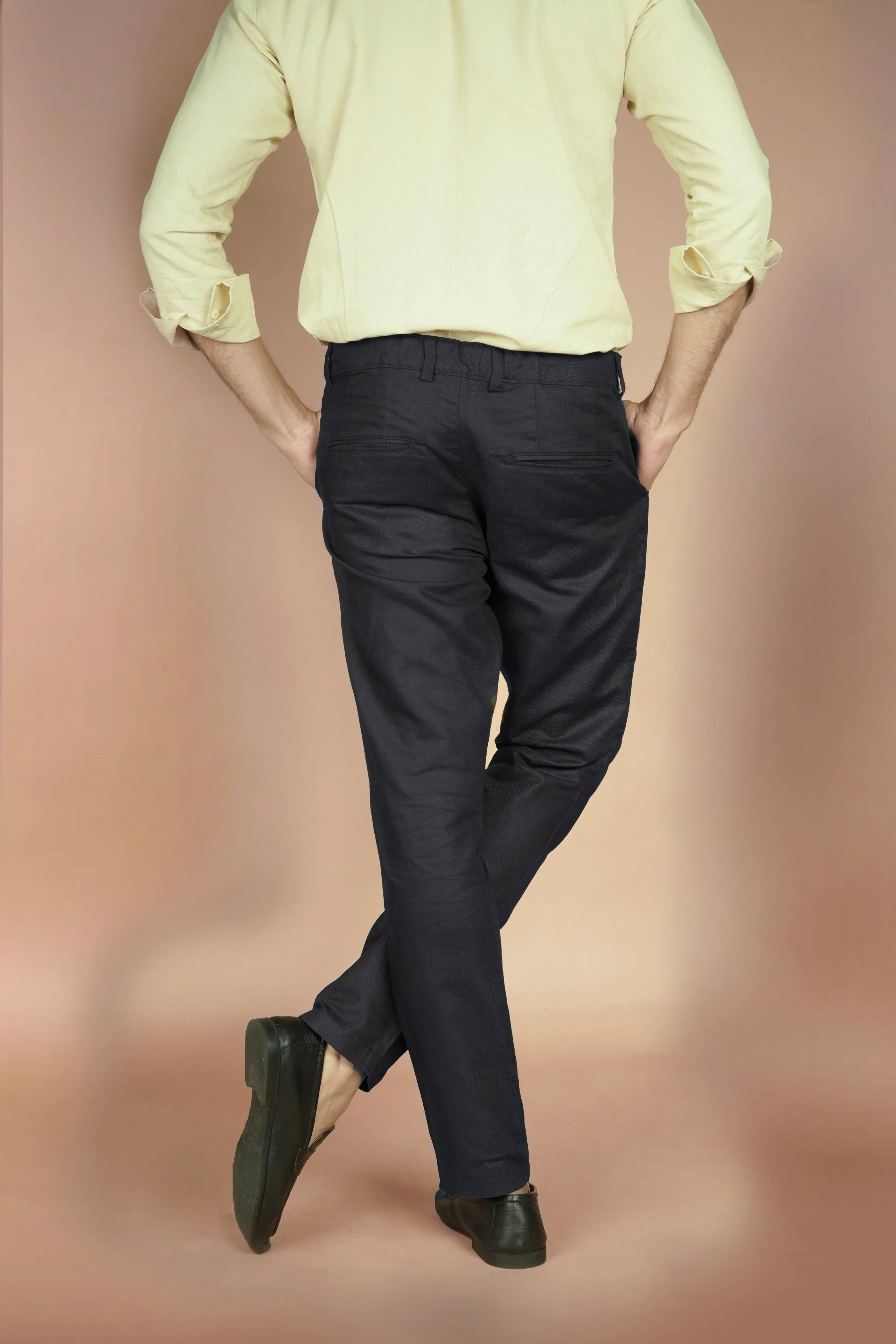 Midnight Blue Linen Trousers