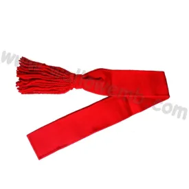 Military Uniform Officer Red Sash Waist Belt