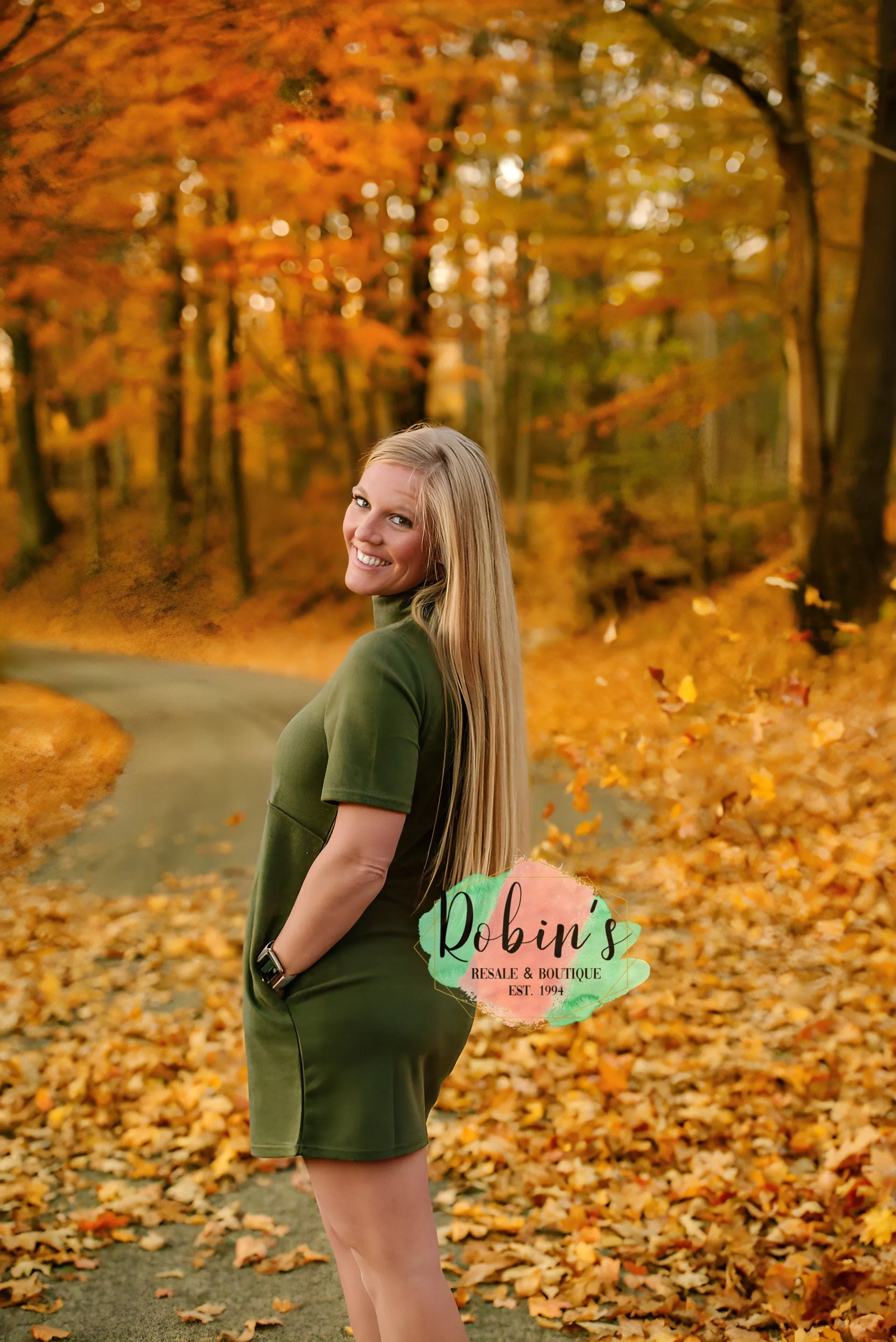 Mock Neck Dress