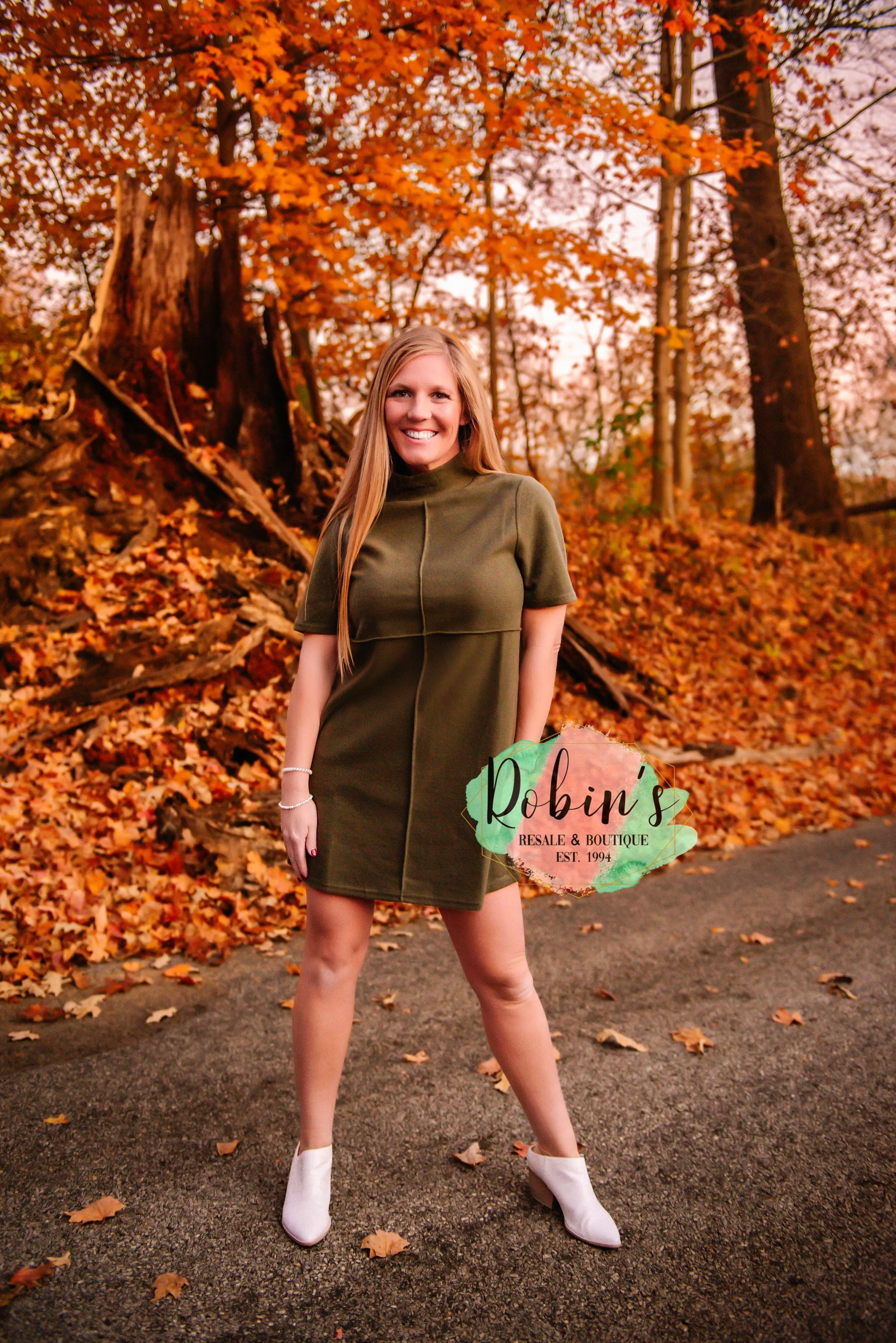 Mock Neck Dress