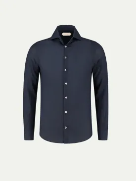 Navy Linen Seaside Shirt