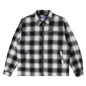 Orbis Zip Shirt Plaid - Black