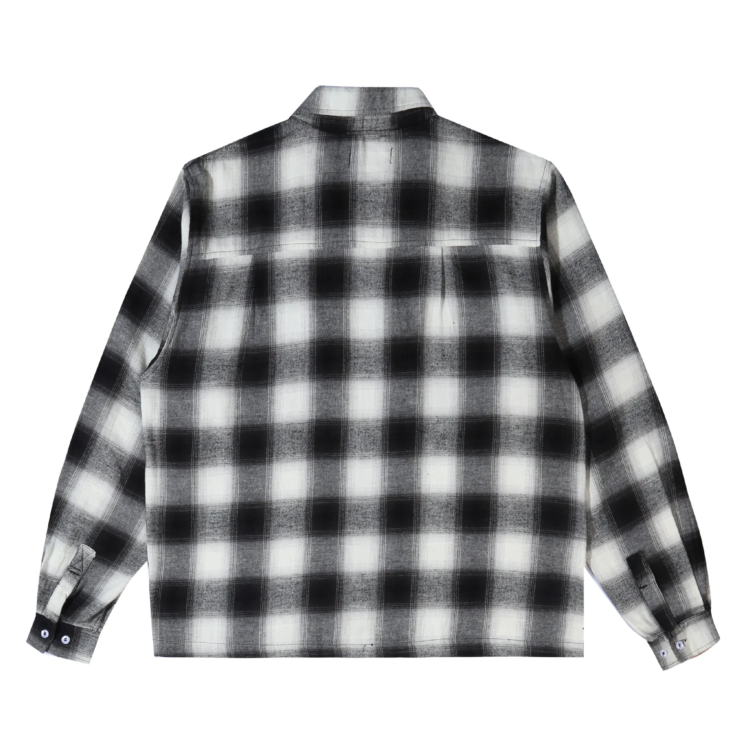 Orbis Zip Shirt Plaid - Black