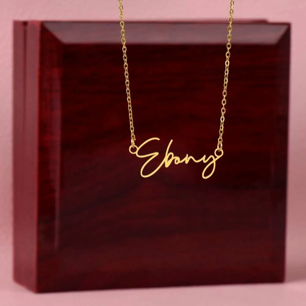 Personalized Name Necklace for Anniversary, Wedding Anniversary Name Necklace, Gold Anniversary Gift, Gold Name Necklace Anniversary Gift