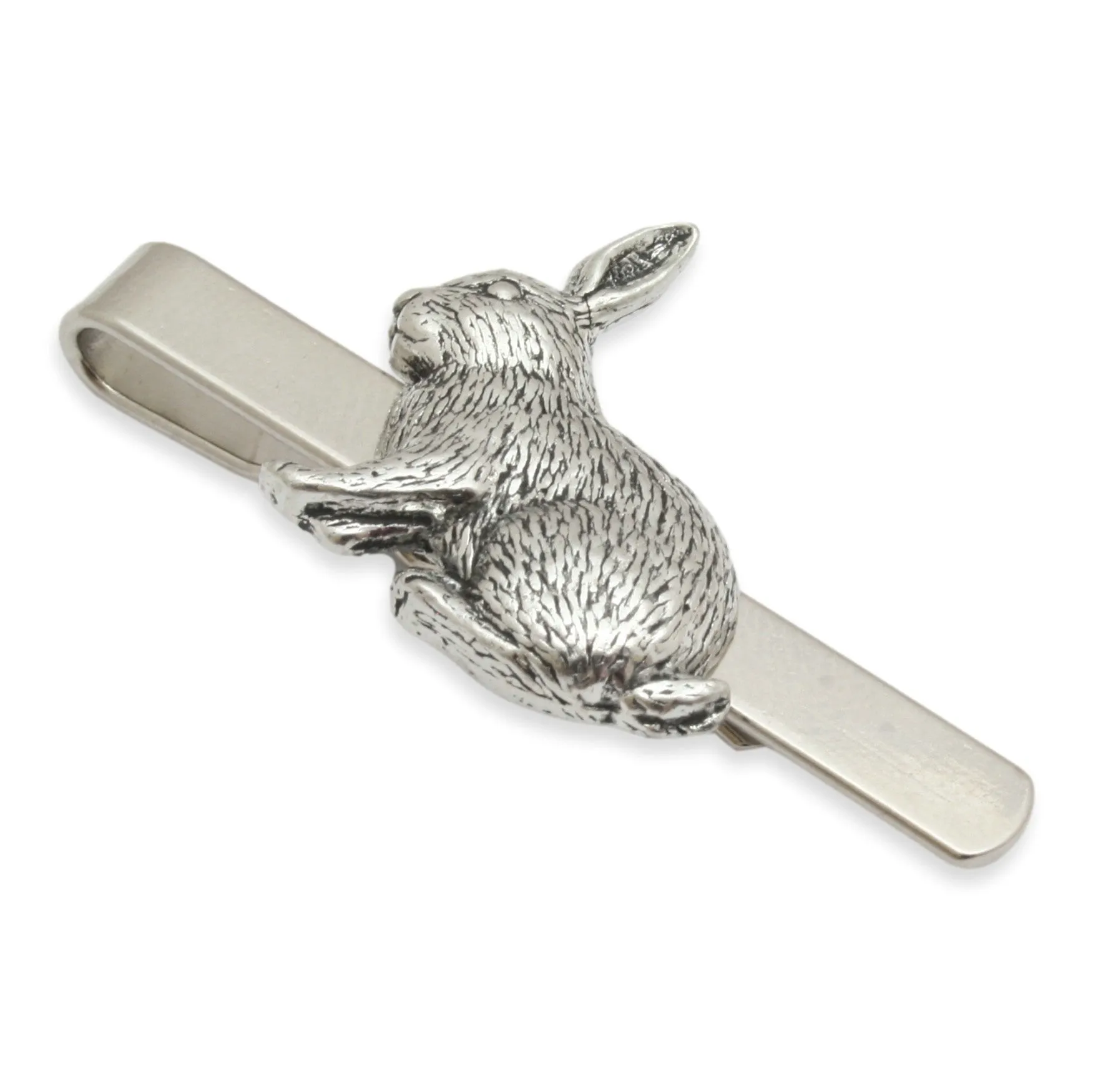 Rabbit English Pewter Tie Tac