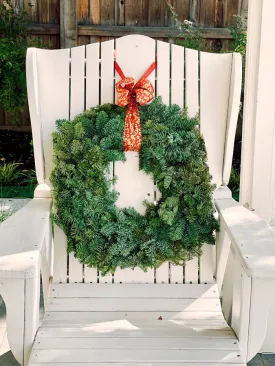 Real Noble Fir Holiday Wreath, 24"