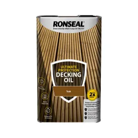 Ronseal Ultimate Protection Decking Oil - Teak 5L