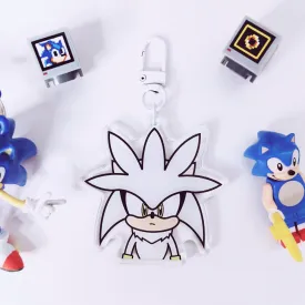 Silver Acrylic Keychain