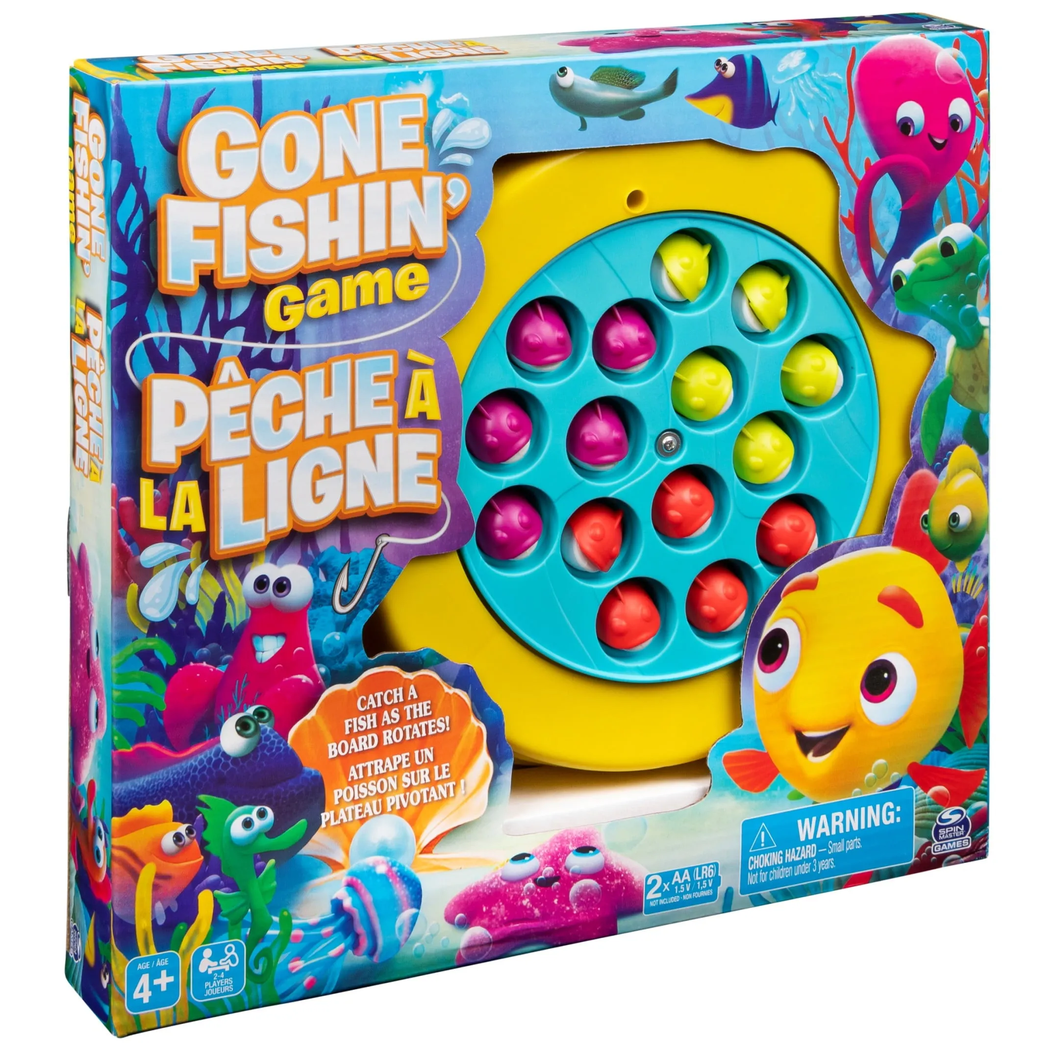 Spin Master Games, Gone Fishin Board Game for Kids Ages 4 and up