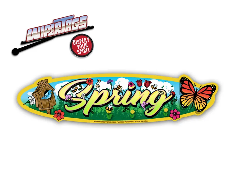 Spring Time Seasonal WiperTags
