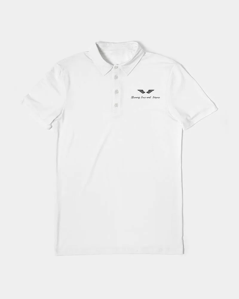 Streamz Luxe and Leisure Men's Slim Fit Short Sleeve Polo