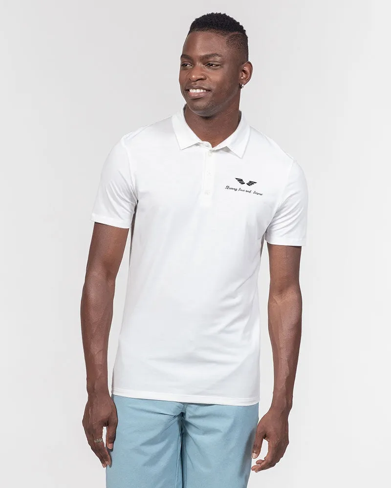 Streamz Luxe and Leisure Men's Slim Fit Short Sleeve Polo