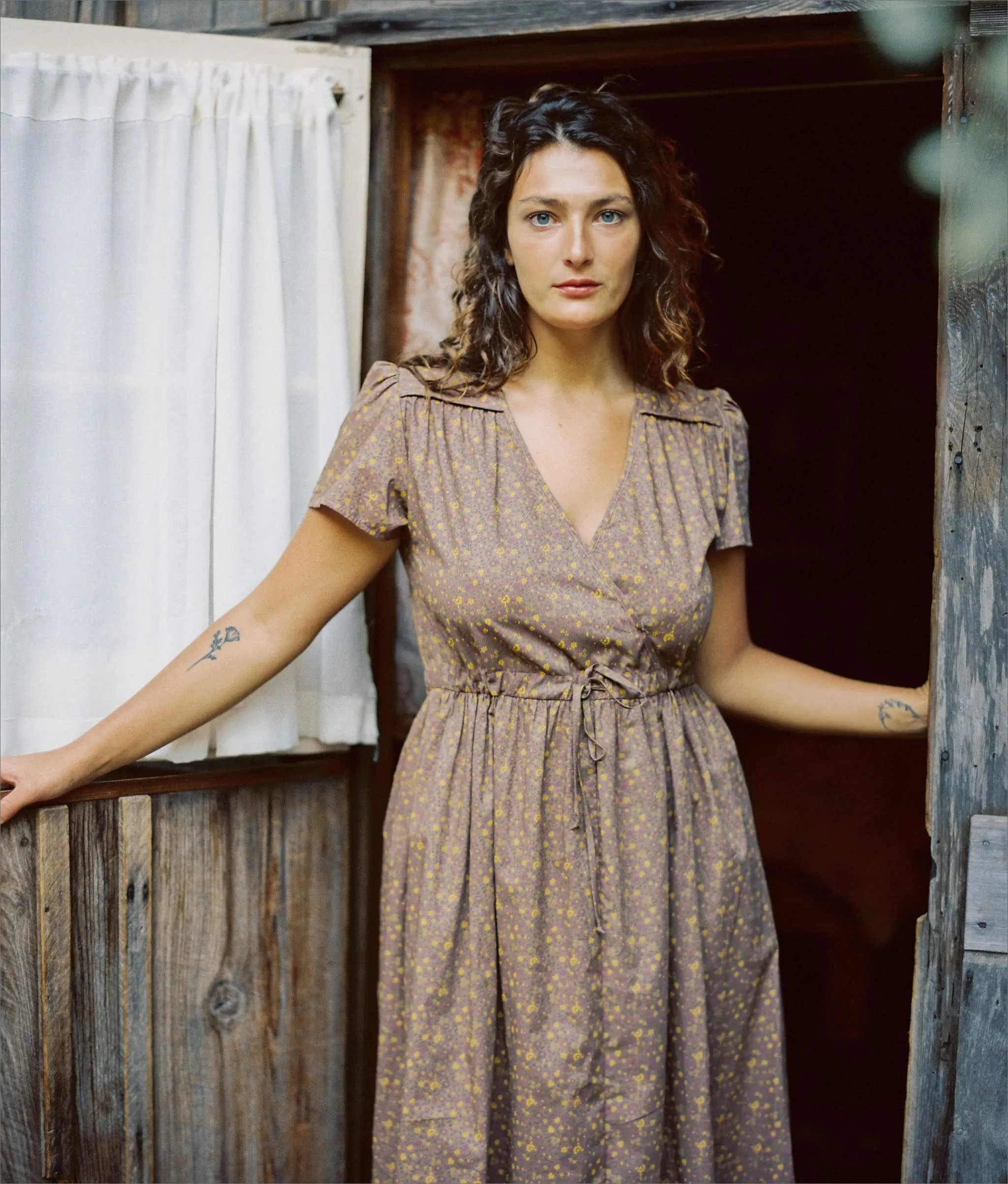 The Dawn Dress | Magenta Blooming Vine