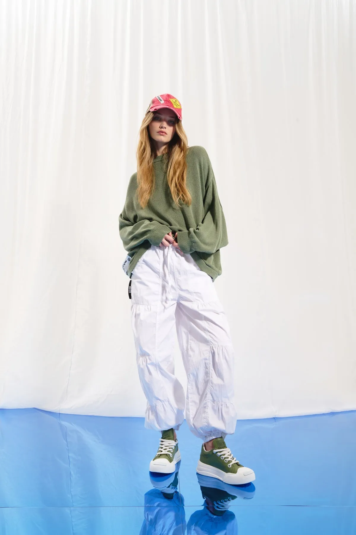 White Poplin Trousers 17387